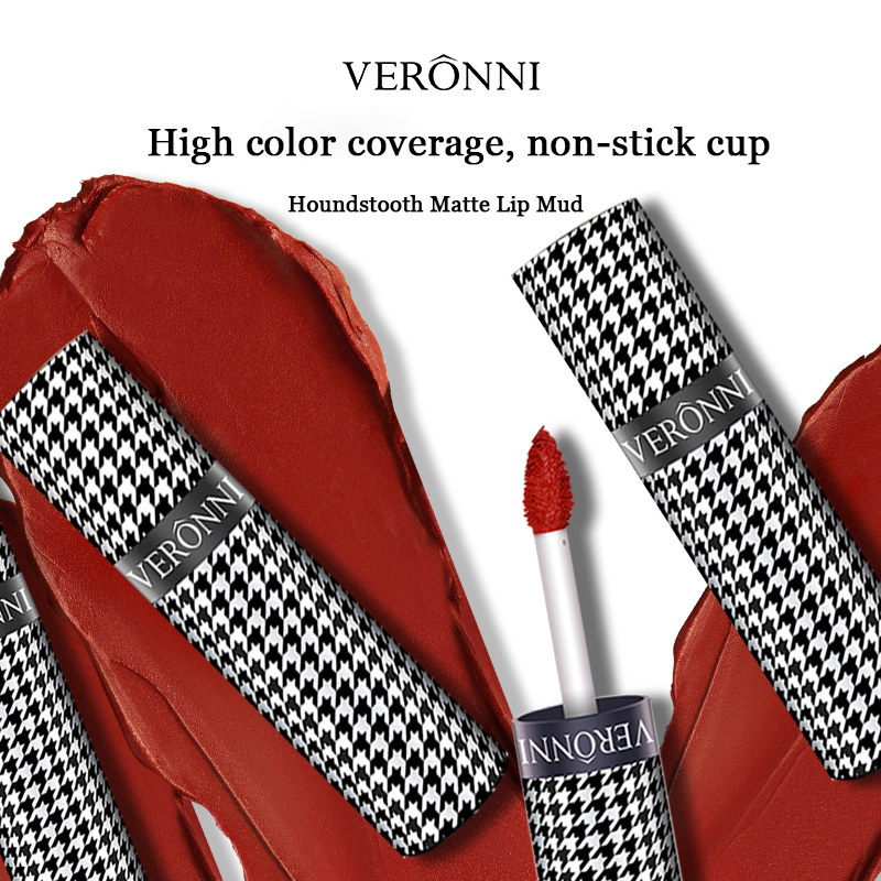 Lip Tint Korean - Матовый бархатный блеск для губ, грязевая