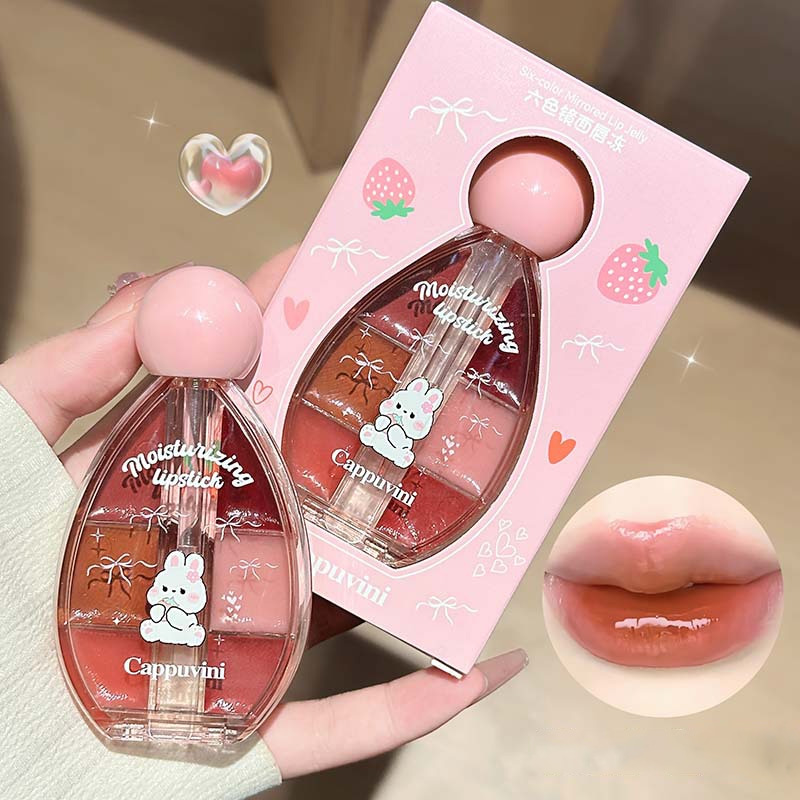 Lip Tint Korean - Палитра блесков для губ с зеркальным