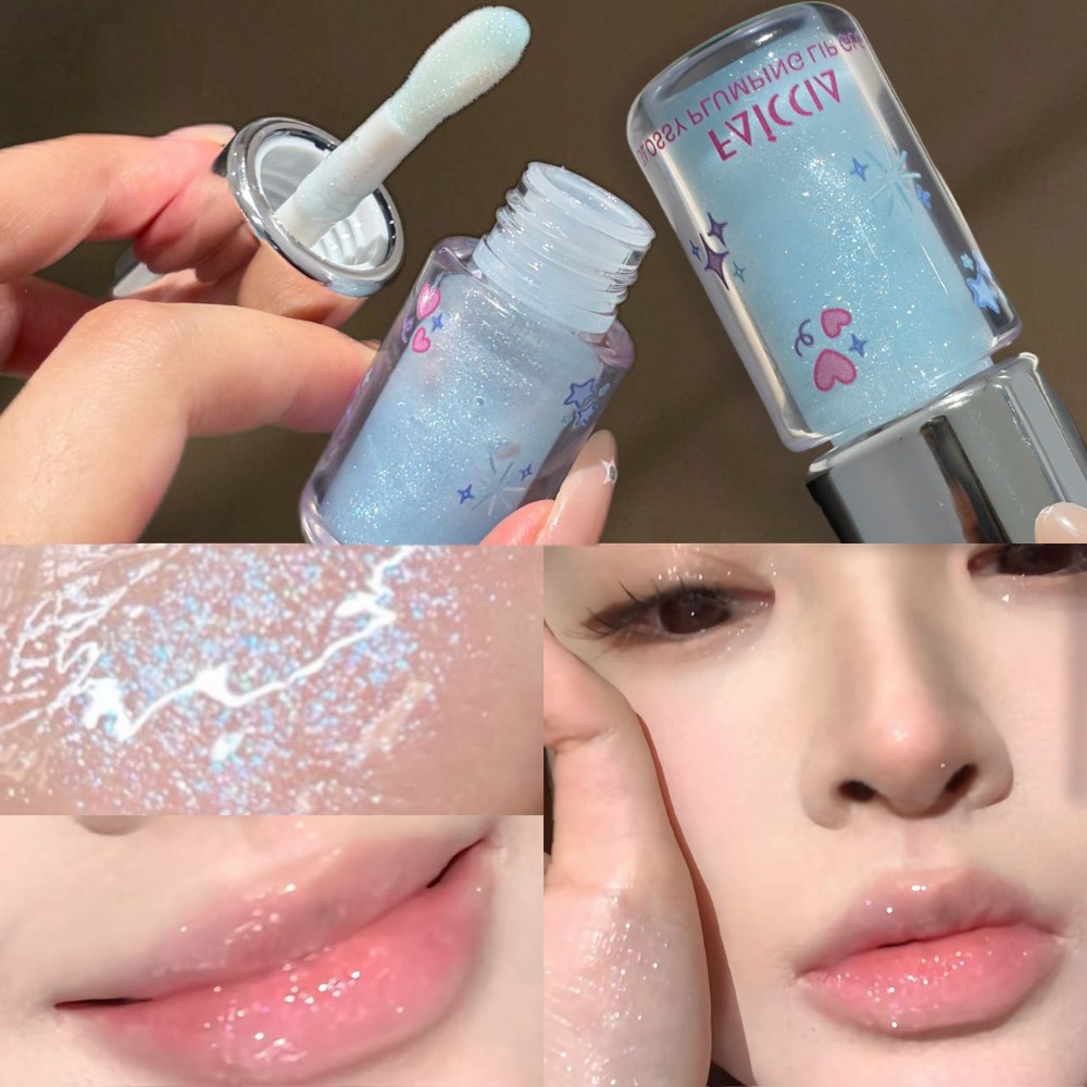Lip Tint Korean - Сияющий блеск для губ Baby Blue