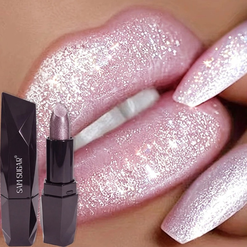 Lip Tint Korean - 6 цветов перламутрово-розовой металлической блестящей бархатной