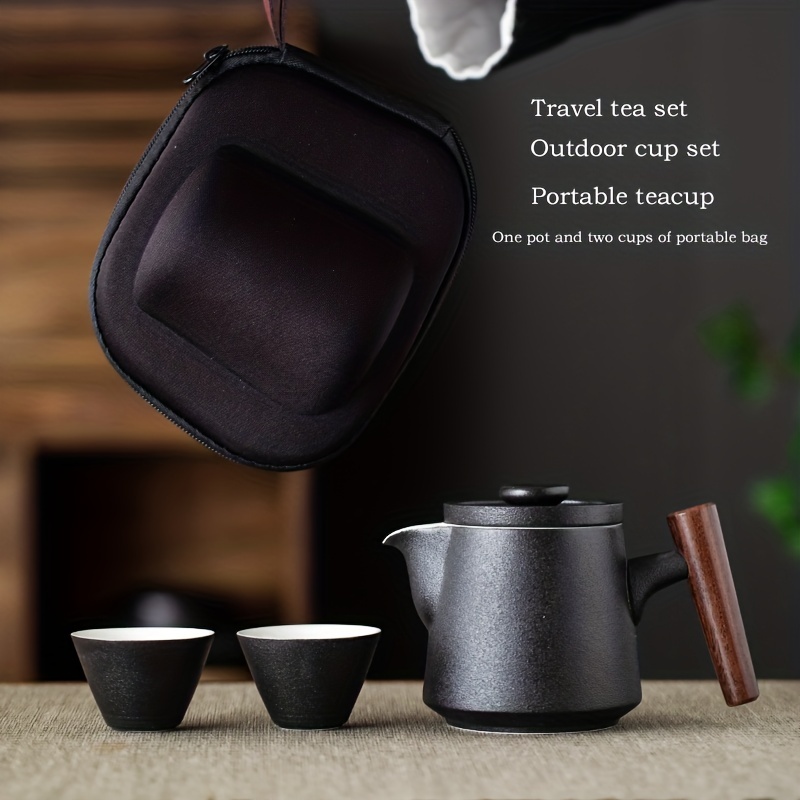 Korean Tea Set - Изысканный керамический дорожный чайный набор из