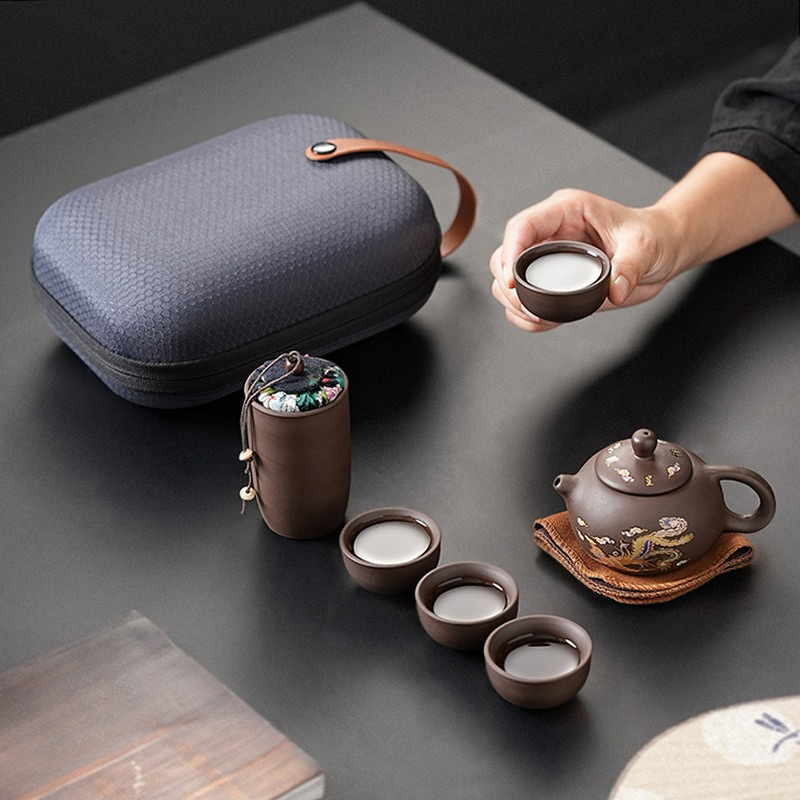 Дорожный чайный набор из фиоле – обзор и цена Korean Tea Set