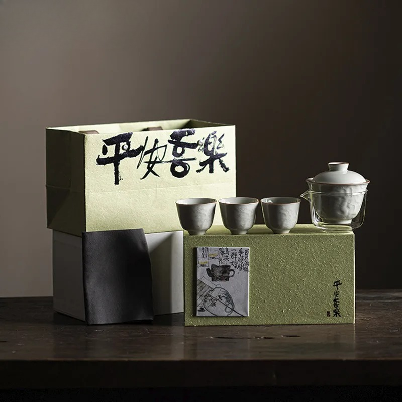 Набор чайных чаш с рельефным у – обзор и цена Korean Tea Set