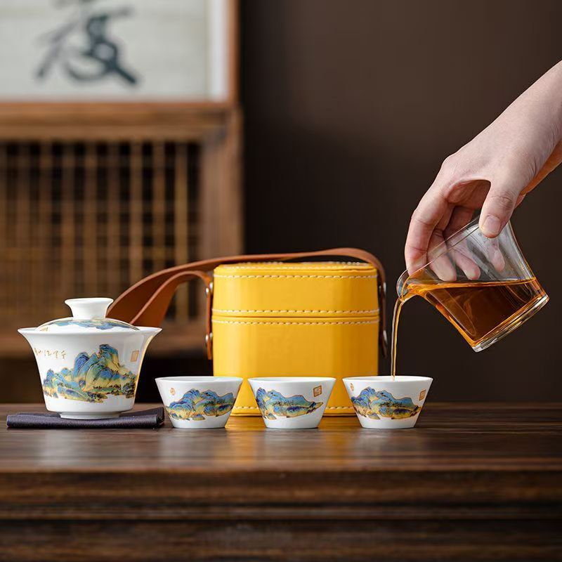 Дорожный чайный набор из белог – обзор и цена Korean Tea Set
