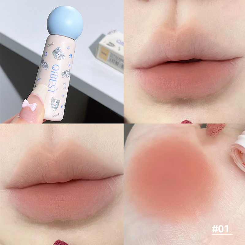 QIBEST милая бархатная матовая – обзор и цена Lip Tint Korean
