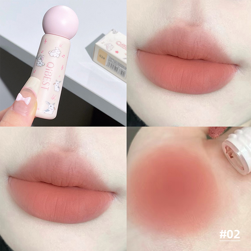 QIBEST милая бархатная матовая – обзор и цена Lip Tint Korean